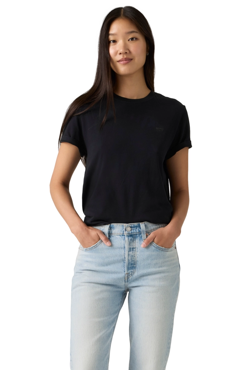 POLERA MUJER FAVORITE COTTON TEE NEGRO LEVIS 005J2-0001 - 1