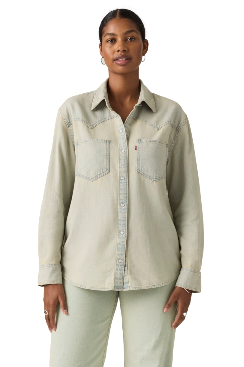 BLUSA MUJER TEODORA WESTERN SHIRT CELESTE LEVIS A7244-0080 - 1