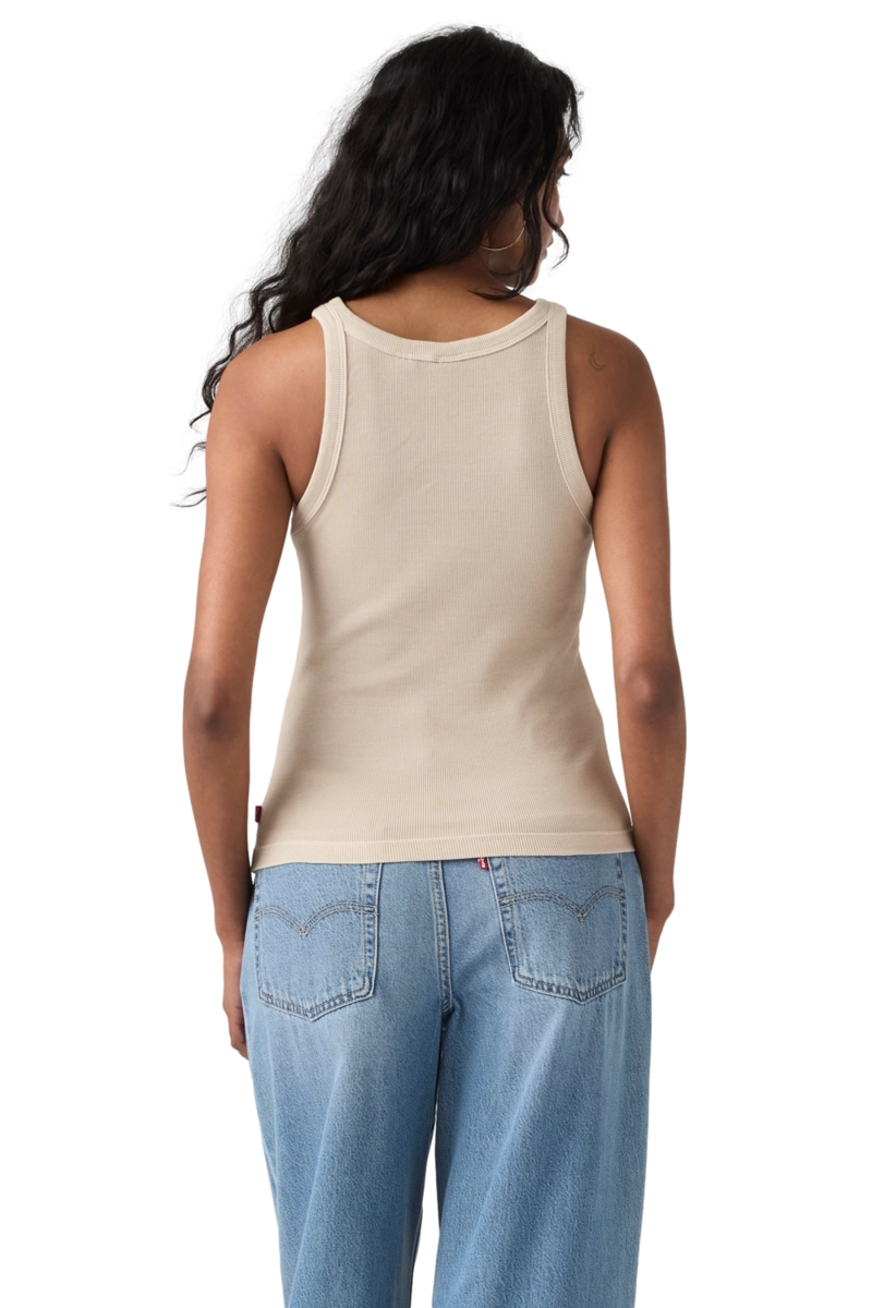 POLERA MUJER ESSENTIAL RACER TANK GRIS LEVIS A3381-0039 - 2