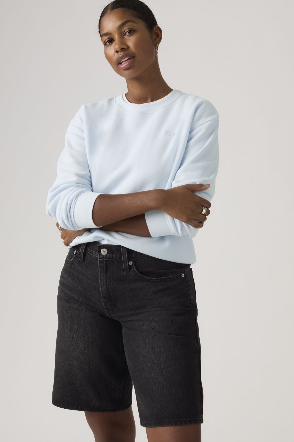 POLERON MUJER EVERYDAY SWEATSHIRT CELESTE LEVIS A5942-0060 - 3