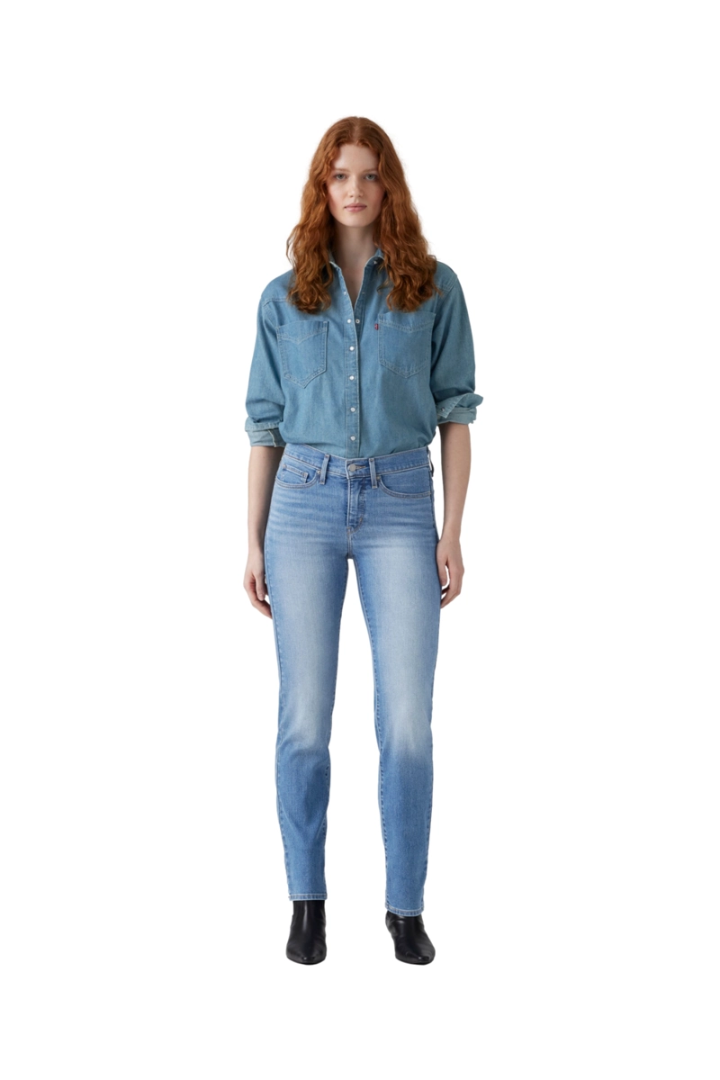 JEANS MUJER 314 SHAPING STRAIGHT AZUL LEVIS 19631-0298 - 4