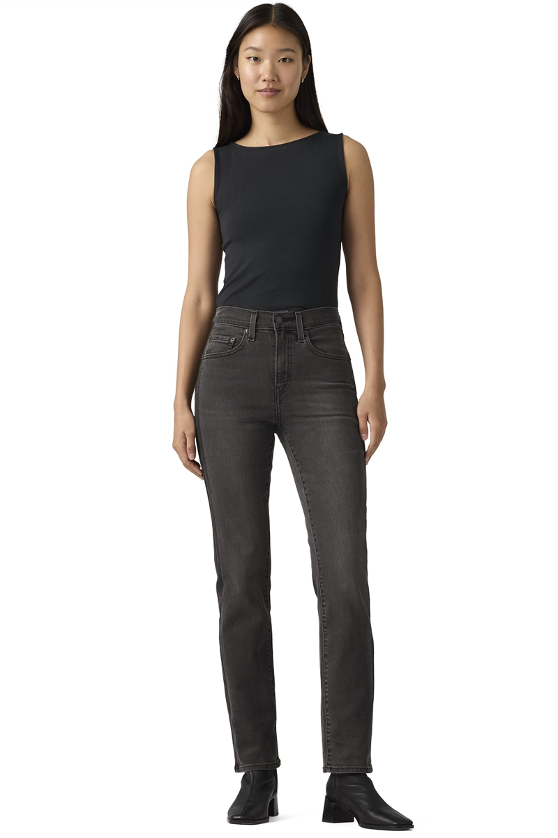 JEANS MUJER 724 HIGH RISE STRAIGHT NEGRO LEVIS 18883-0458 - 4