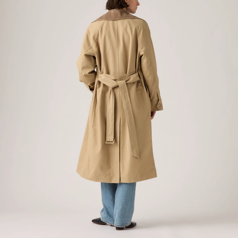 CHAQUETA MUJER CLASSIC LONG TRENCH CAFE  LEVIS 005AP-0003 - 2