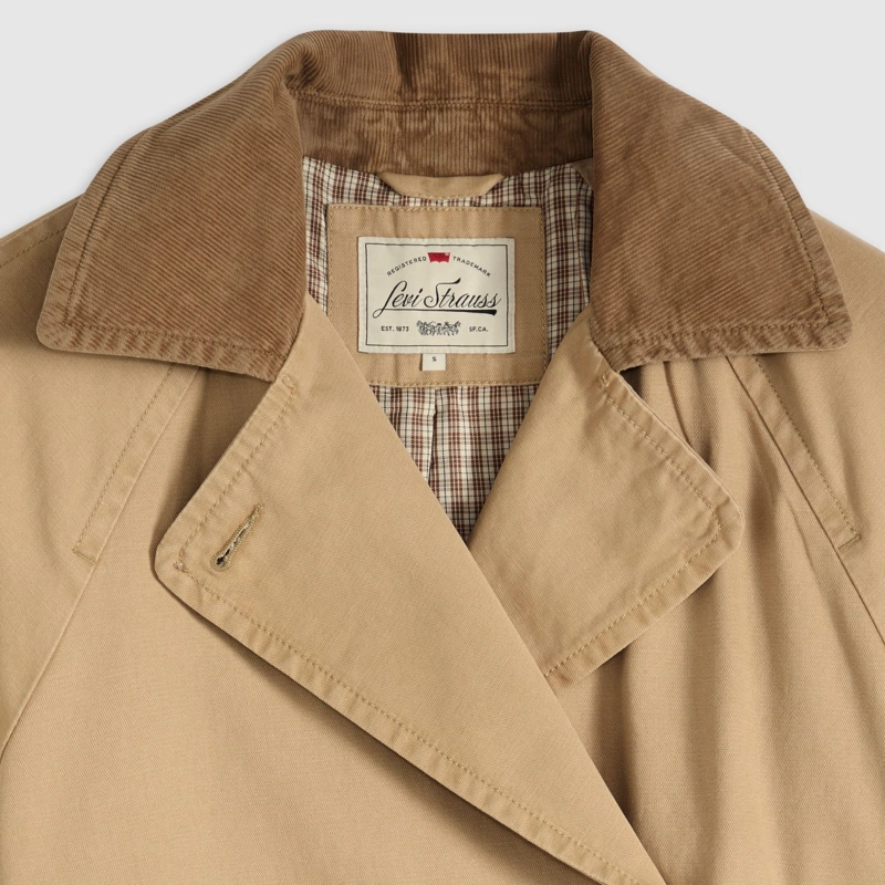 CHAQUETA MUJER CLASSIC LONG TRENCH CAFE  LEVIS 005AP-0003 - 6