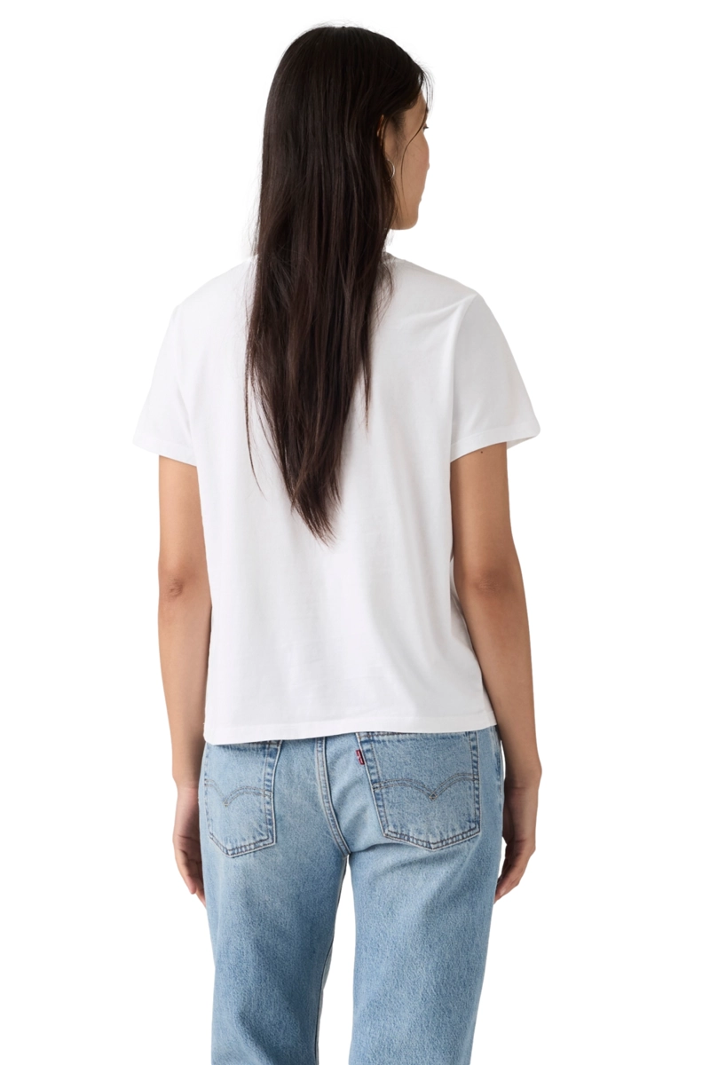 POLERA MUJER FAVORITE COTTON TEE BLANCO LEVIS 005J2-0016 - 2
