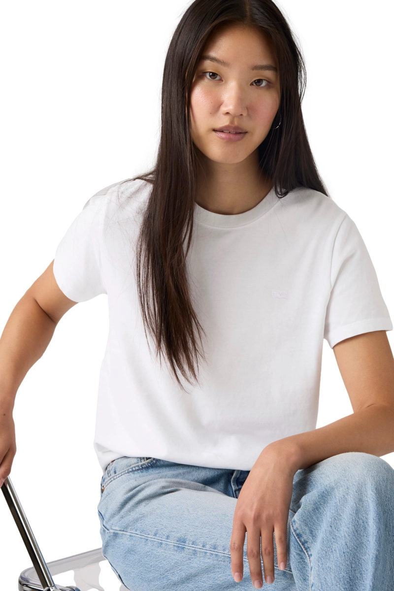 POLERA MUJER FAVORITE COTTON TEE BLANCO LEVIS 005J2-0016 - 3