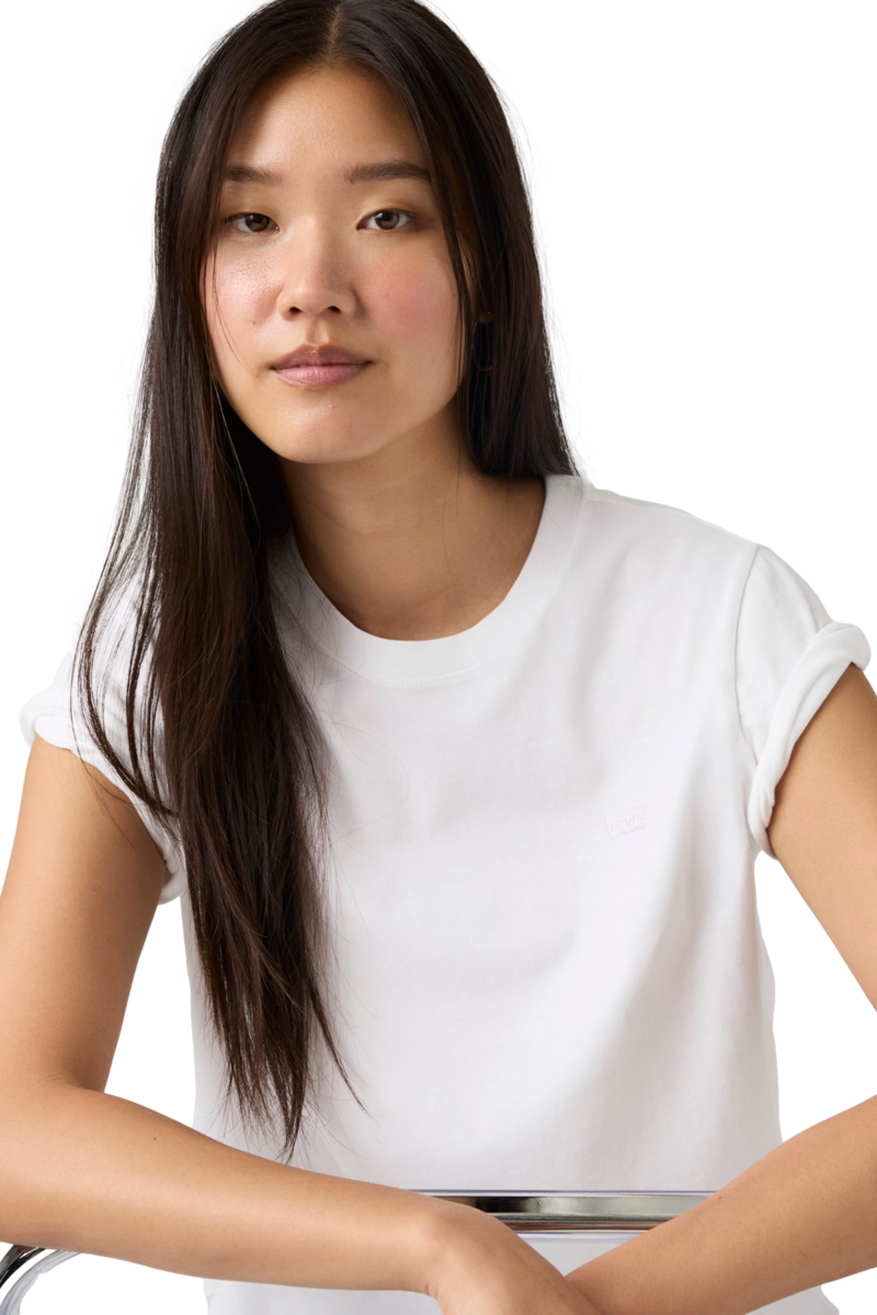 POLERA MUJER FAVORITE COTTON TEE BLANCO LEVIS 005J2-0016 - 4