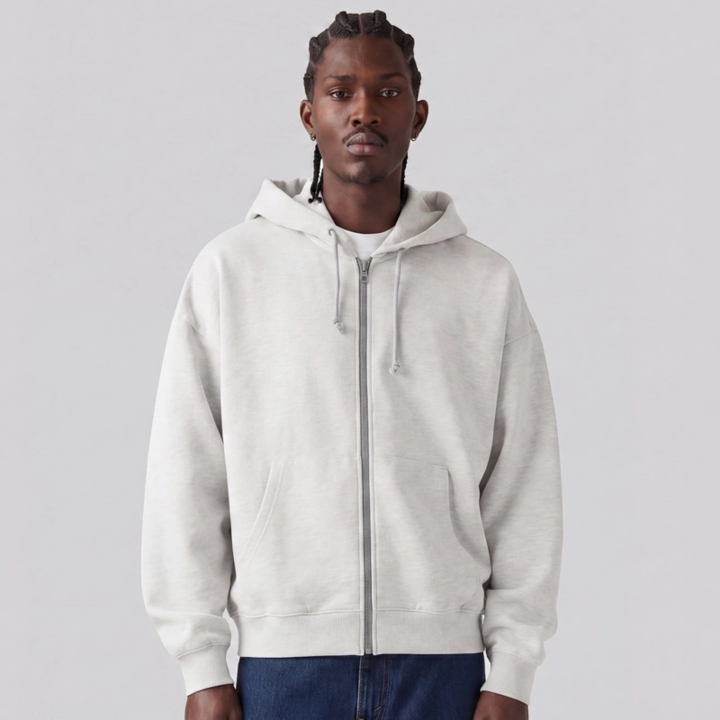POLERON HOMBRE CROPPED FULL ZIP GRIS LEVIS 004GY-0011 - 1