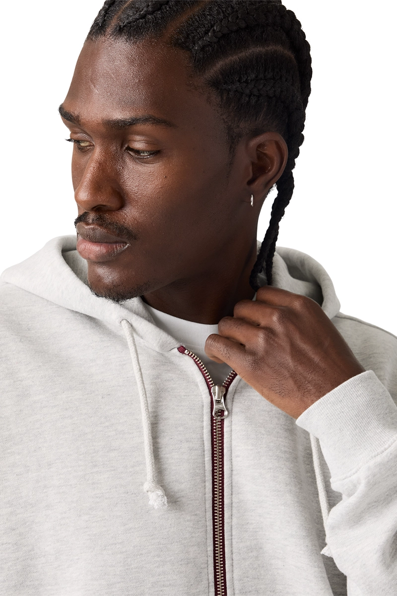 POLERON HOMBRE CROPPED FULL ZIP GRIS LEVIS 004GY-0011 - 4