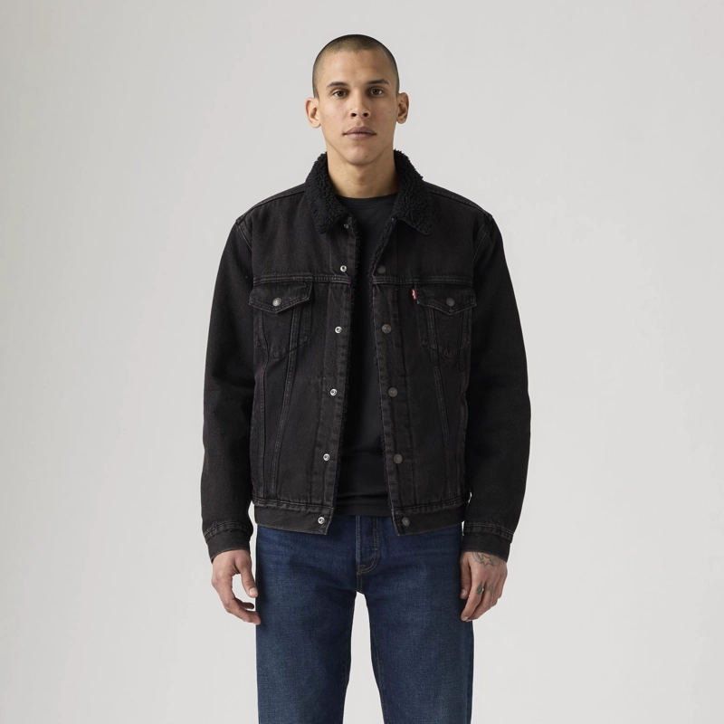 CHAQUETA HOMBRE TYPE 3 SHERPA TRUCKER NEGRO LEVIS 16365-0291 - 1