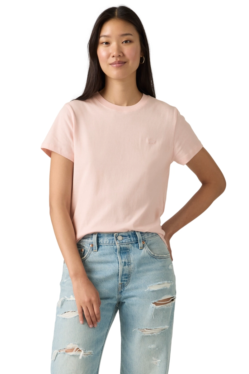 POLERA MUJER FAVORITE COTTON TEE ROSADO LEVIS 005J2-0018 - 1