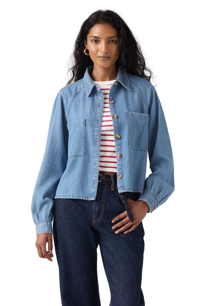 BLUSA MUJER TINI UTILITY SHIRT AZUL LEVIS 005EV-0007 - 1