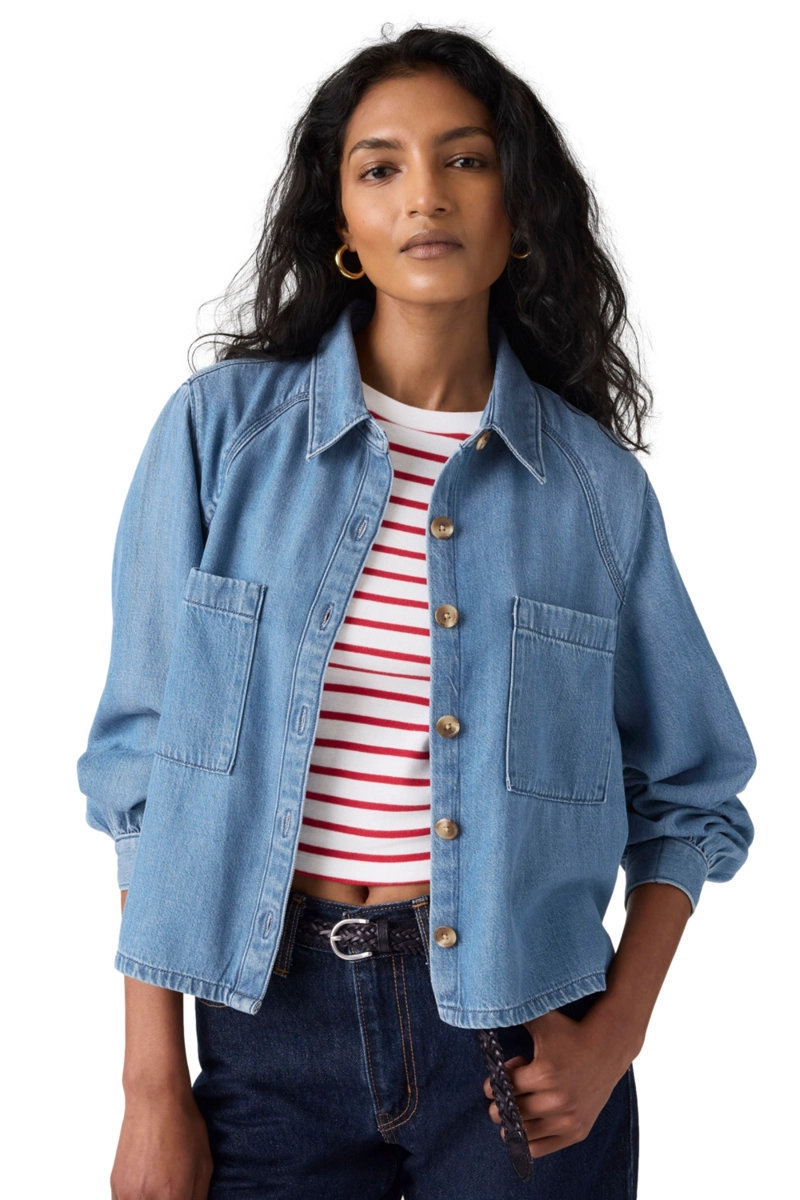 BLUSA MUJER TINI UTILITY SHIRT AZUL LEVIS 005EV-0007 - 3