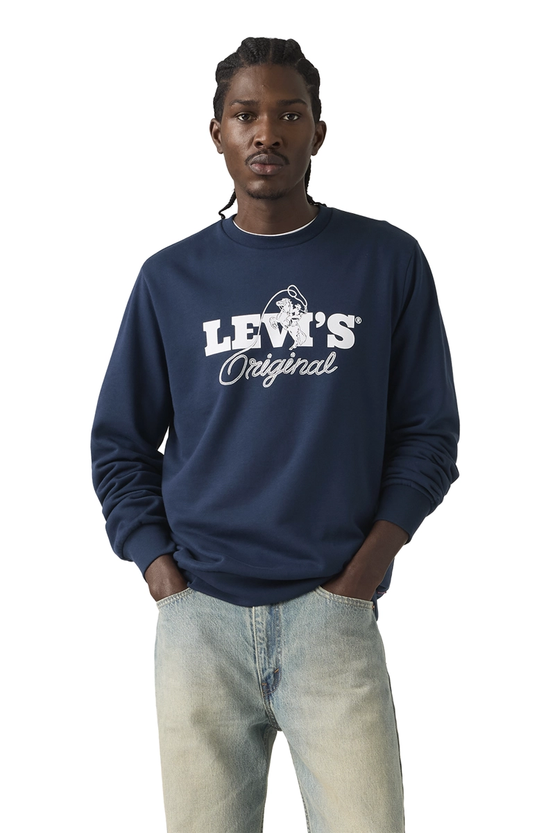 POLERON HOMBRE STANDARD GRAPHIC CREW AZUL LEVIS 38423-0164 - 1