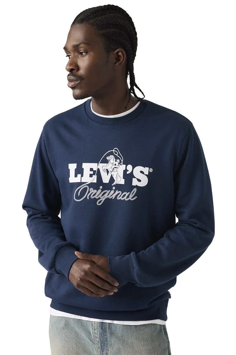 POLERON HOMBRE STANDARD GRAPHIC CREW AZUL LEVIS 38423-0164 - 3