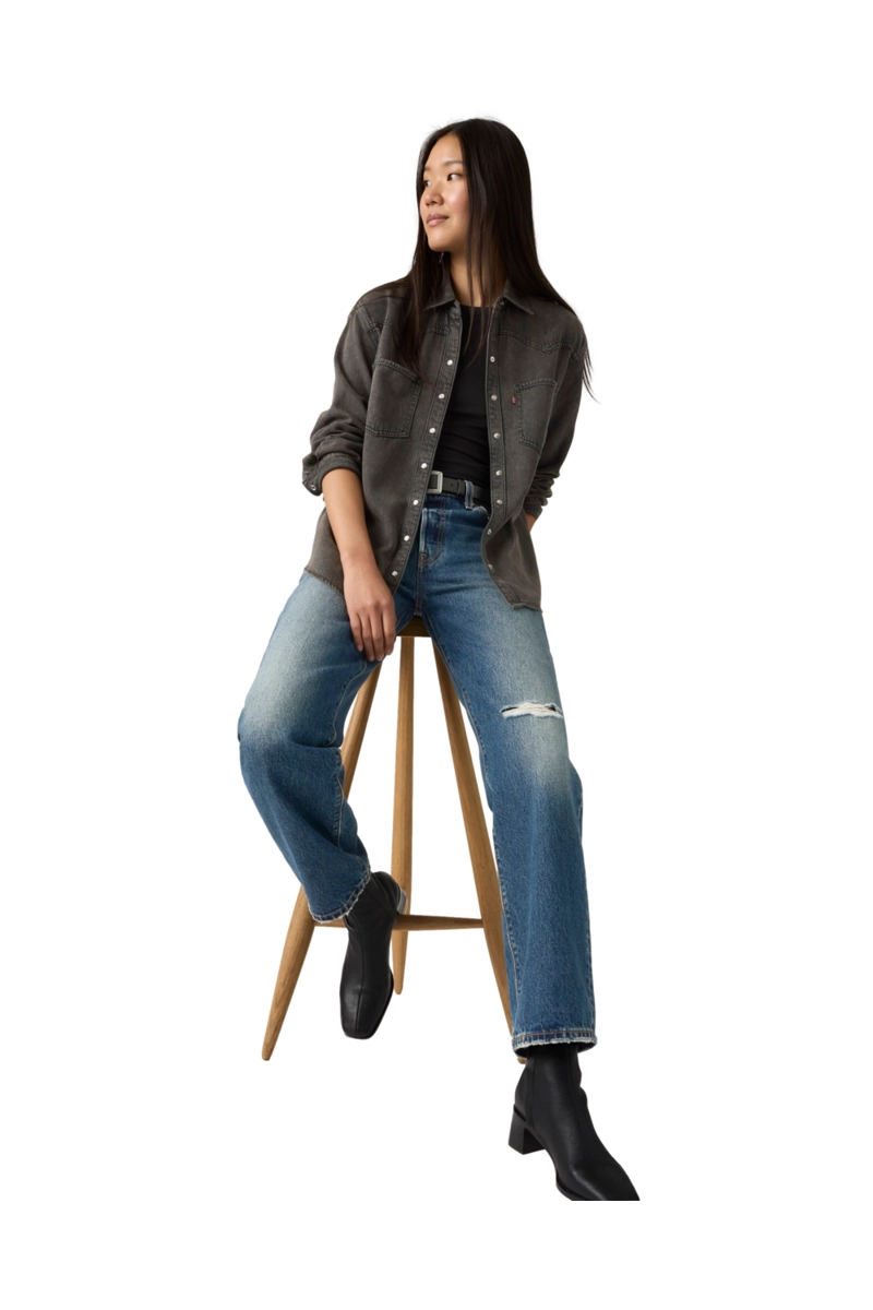 BLUSA MUJER TEODORA WESTERN SHIRT NEGRO LEVIS A7244-0079 - 4