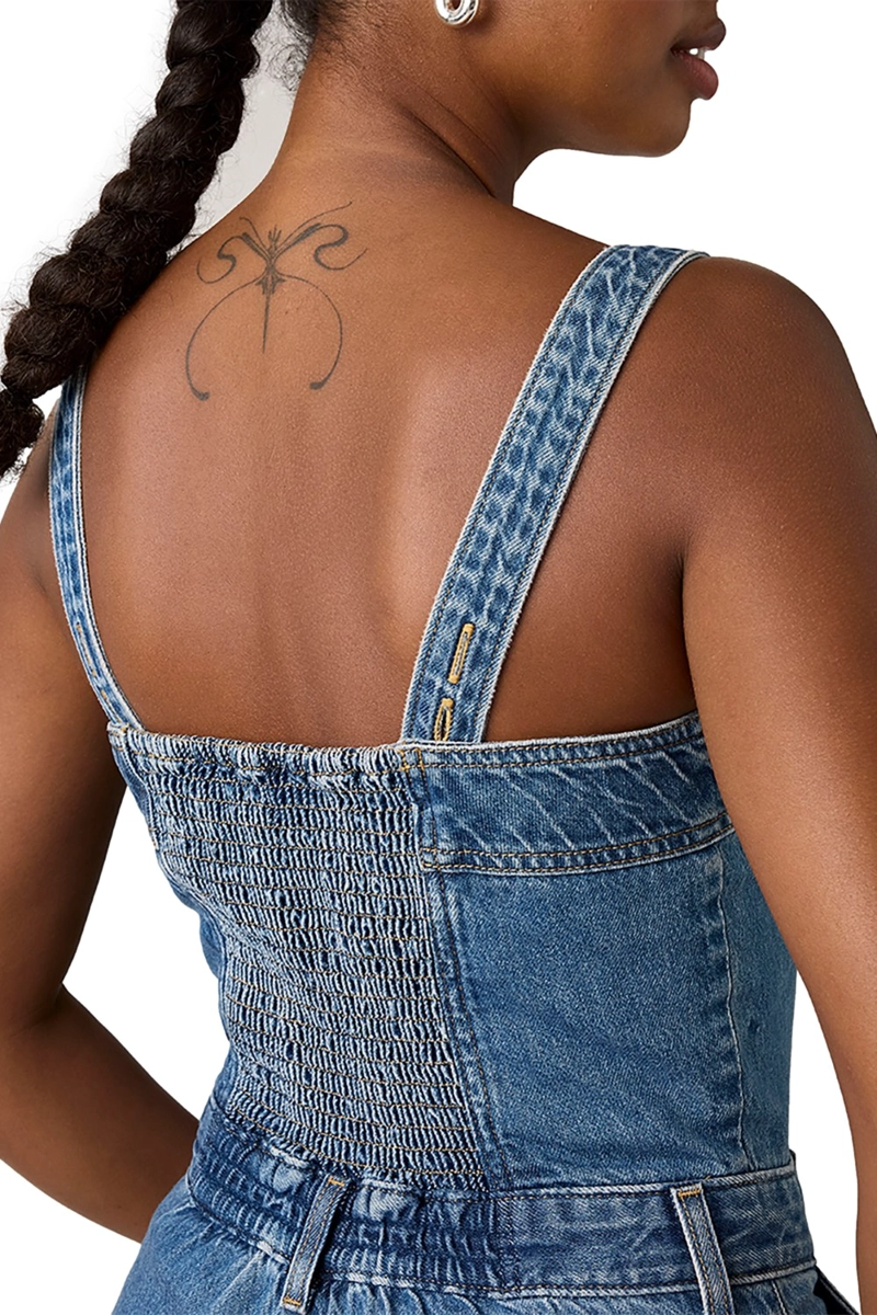 ENTERITO MUJER DREA JUMPSUIT AZUL LEVIS A8648-0006 - 5