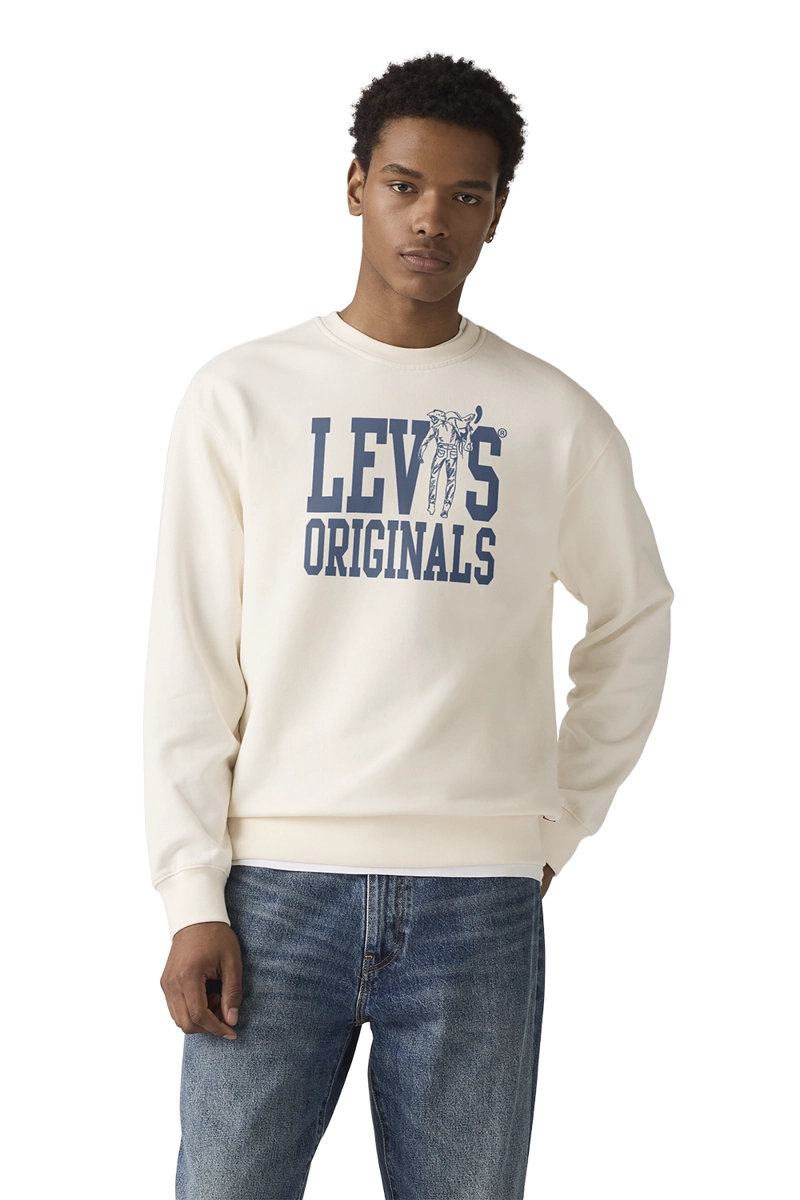 POLERON HOMBRE ORIGINAL CREW BEIGE LEVIS 38712-0496 - 1