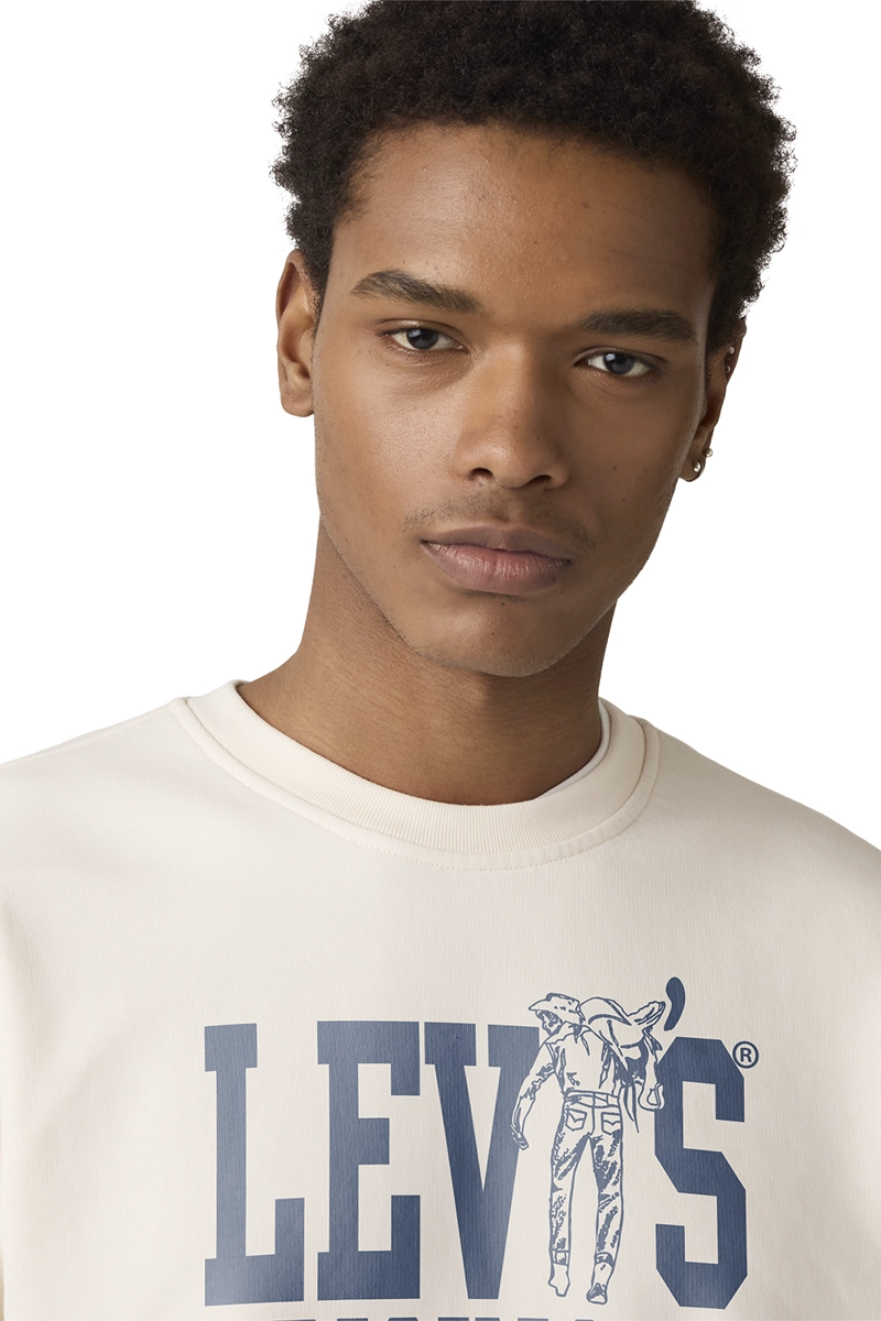 POLERON HOMBRE ORIGINAL CREW BEIGE LEVIS 38712-0496 - 3
