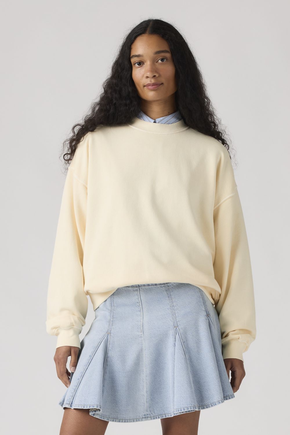 POLERON MUJER VINTAGE BOXY FRENCH BEIGE LEVIS 006DW-0002 - 1