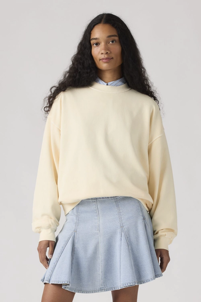 POLERON MUJER VINTAGE BOXY FRENCH BEIGE LEVIS 006DW-0002 - 1