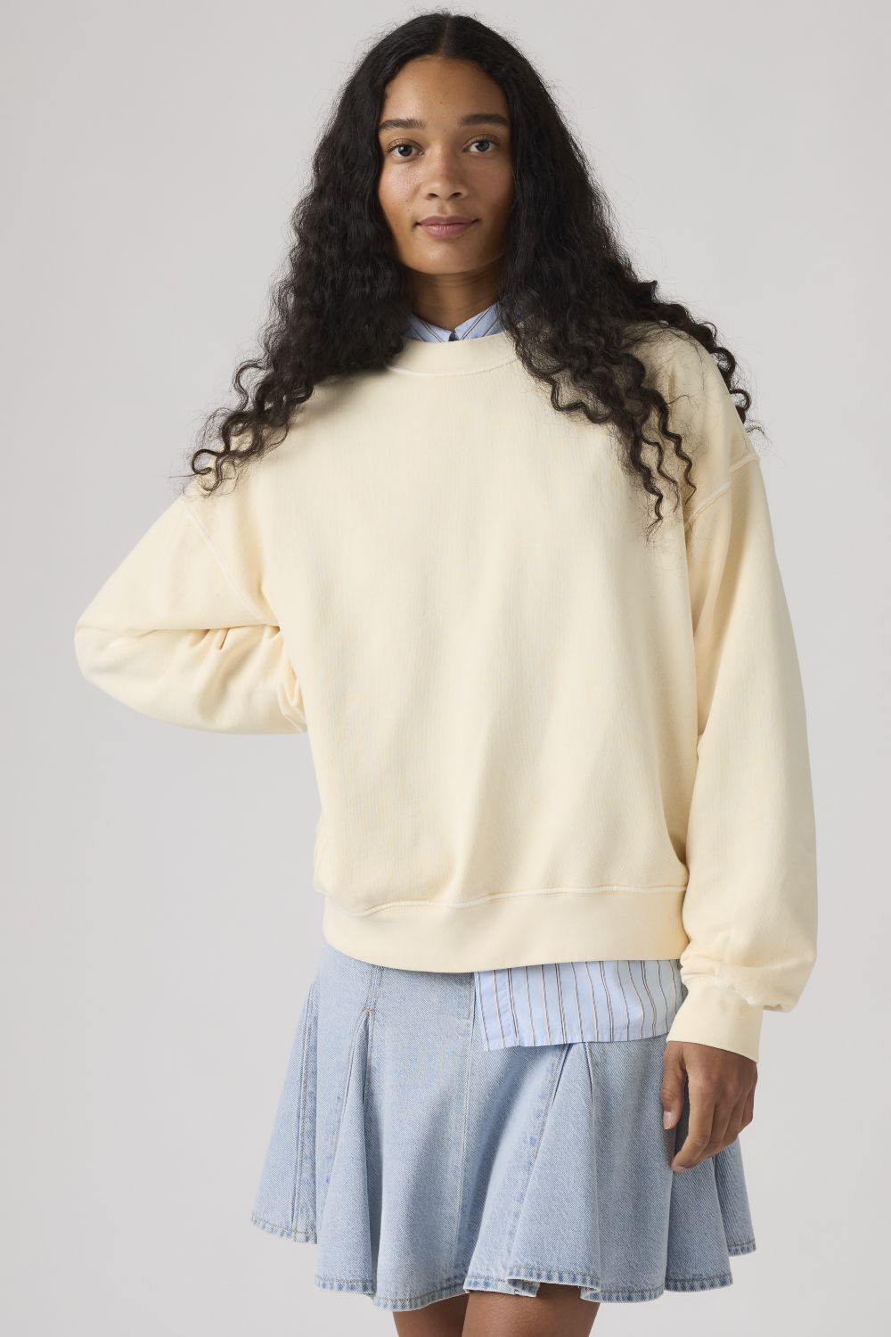 POLERON MUJER VINTAGE BOXY FRENCH BEIGE LEVIS 006DW-0002 - 4