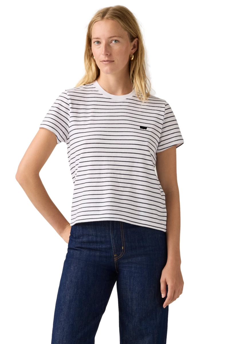POLERA MUJER FAVORITE COTTON TEE BLANCO LEVIS 005J2-0006 - 1