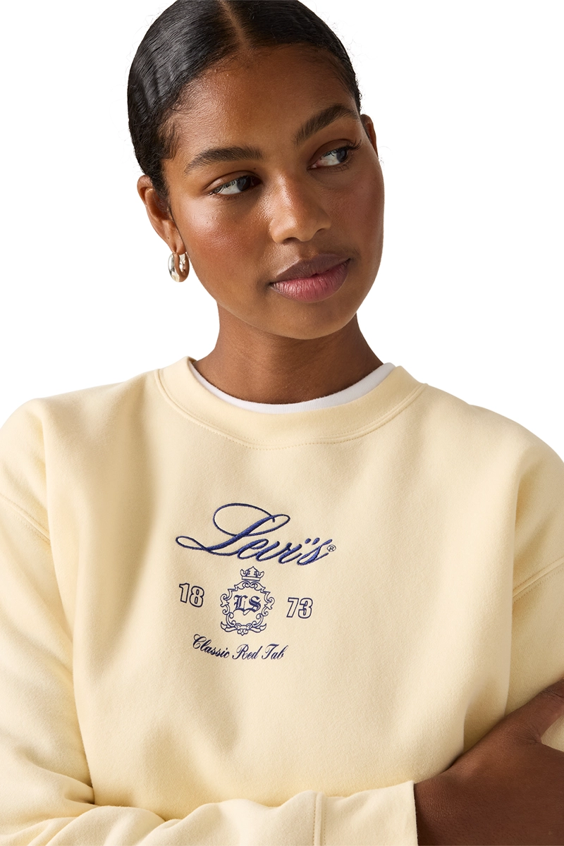 POLERON MUJER GR EVERYDAY CREW BEIGE LEVIS A8800-0088 - 4