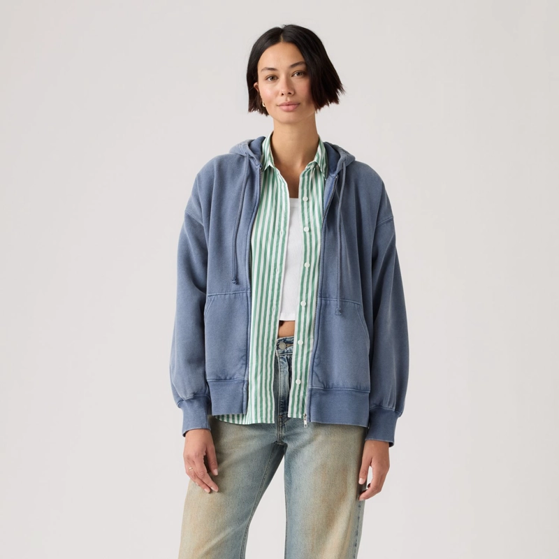 POLERON MUJER VINTAGE OVERSIZED HOODIE AZUL LEVIS 005IH-0007 - 1