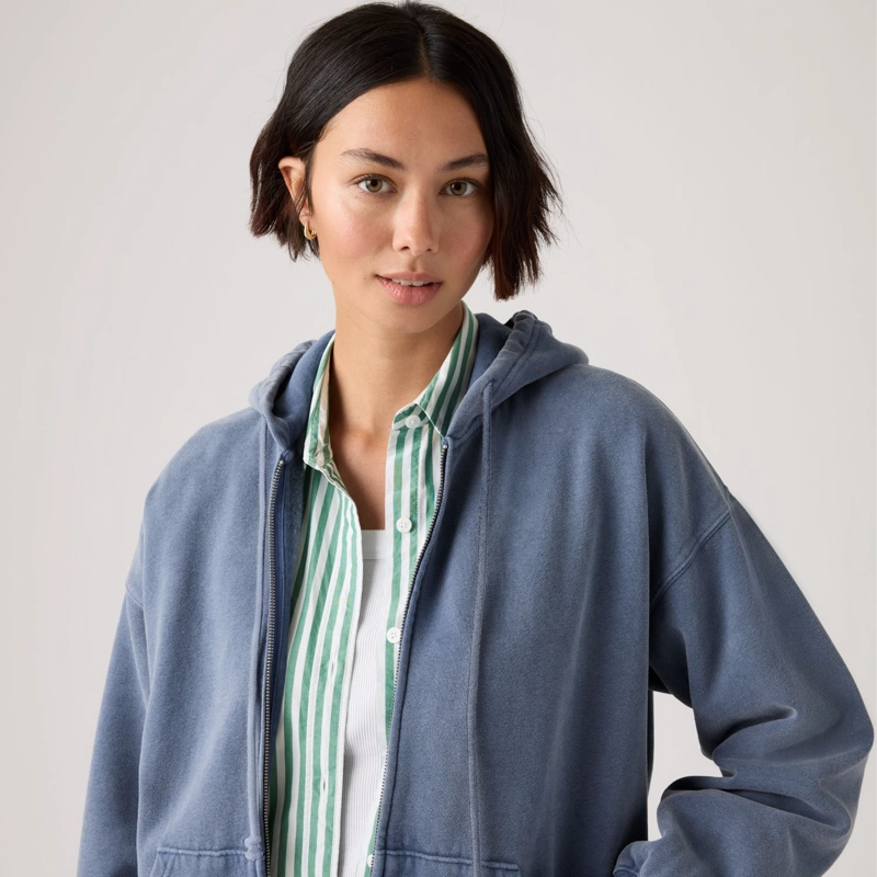 POLERON MUJER VINTAGE OVERSIZED HOODIE AZUL LEVIS 005IH-0007 - 4