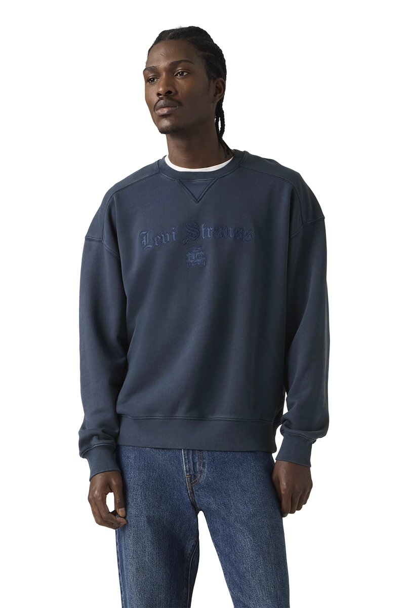 POLERON HOMBRE CROPPED GRAPHIC CREW AZUL LEVIS 005PK-0003 - 1