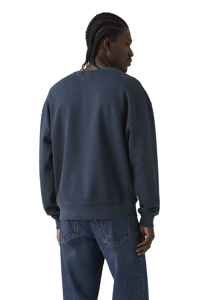 POLERON HOMBRE CROPPED GRAPHIC CREW AZUL LEVIS 005PK-0003 - 2