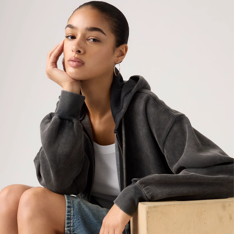 POLERON MUJER VINTAGE OVERSIZED NEGRO LEVIS 005IH-0005 - 4