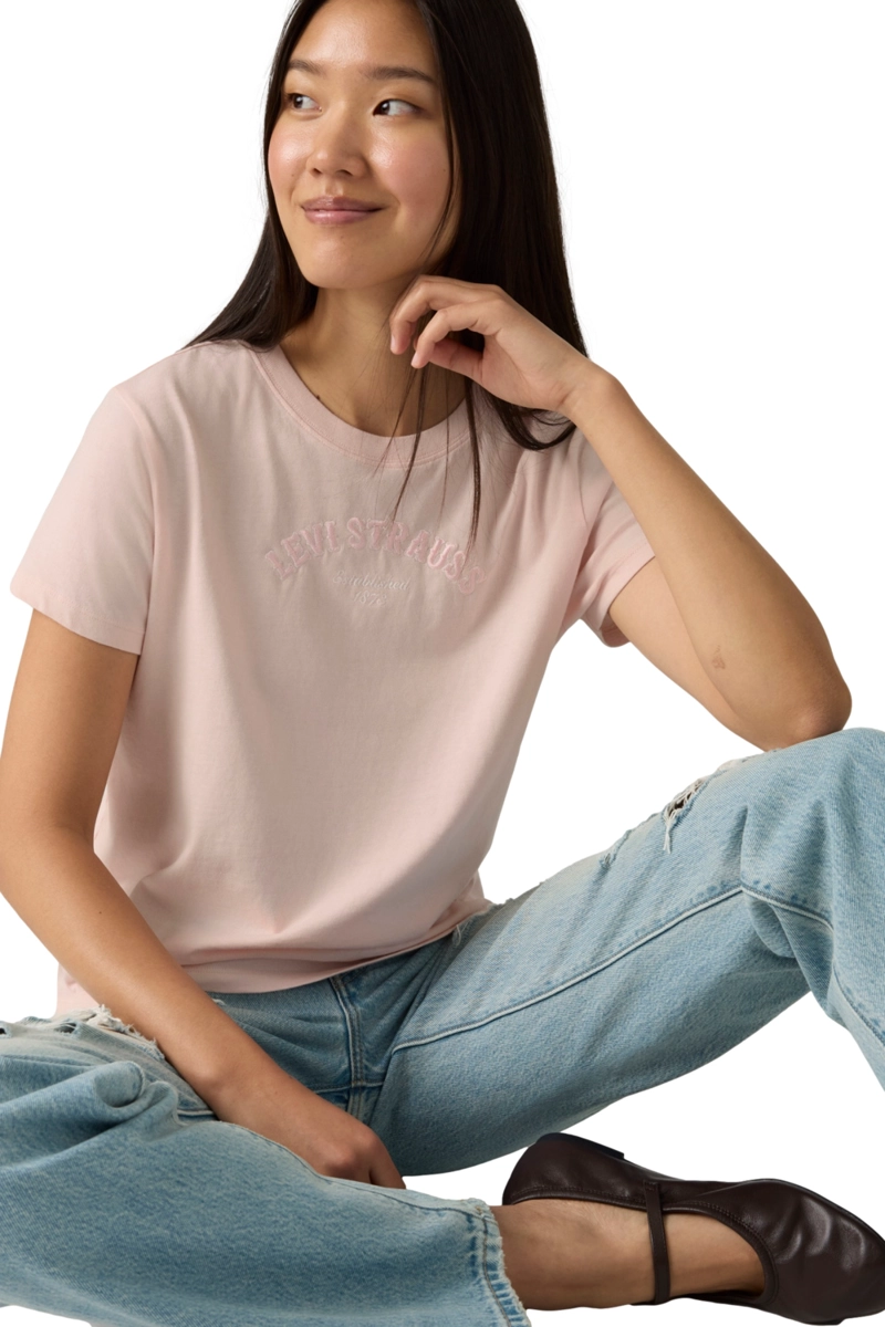 POLERA MUJER FAVORITE TEE ROSADO LEVIS 005GV-0040 - 4