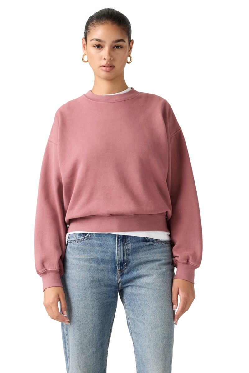 POLERON MUJER VINTAGE BOXY ROSADO LEVIS 005I9-0003 - 1