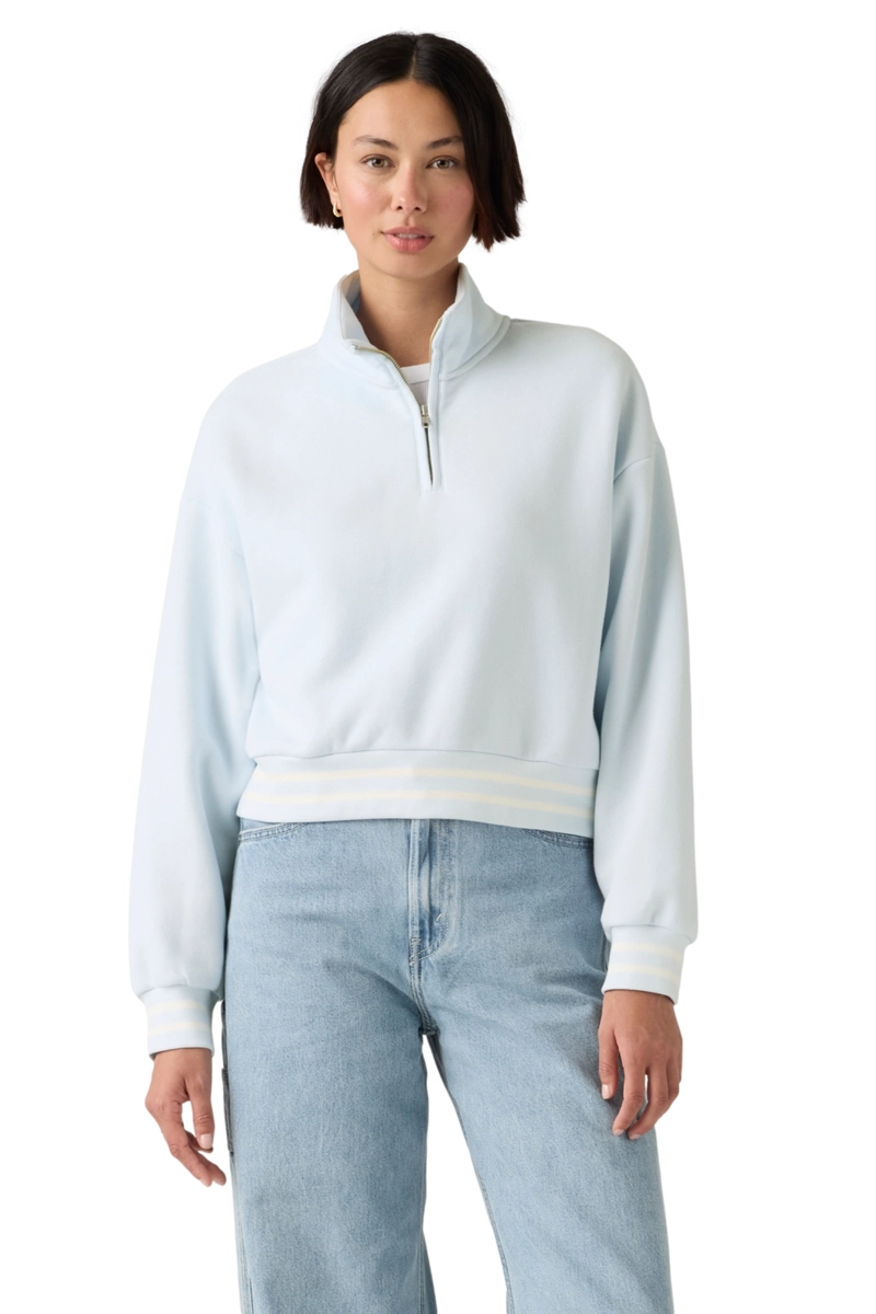 POLERON MUJER EVERYDAY QUARTER ZIP CELESTE LEVIS 005IJ-0003 - 1