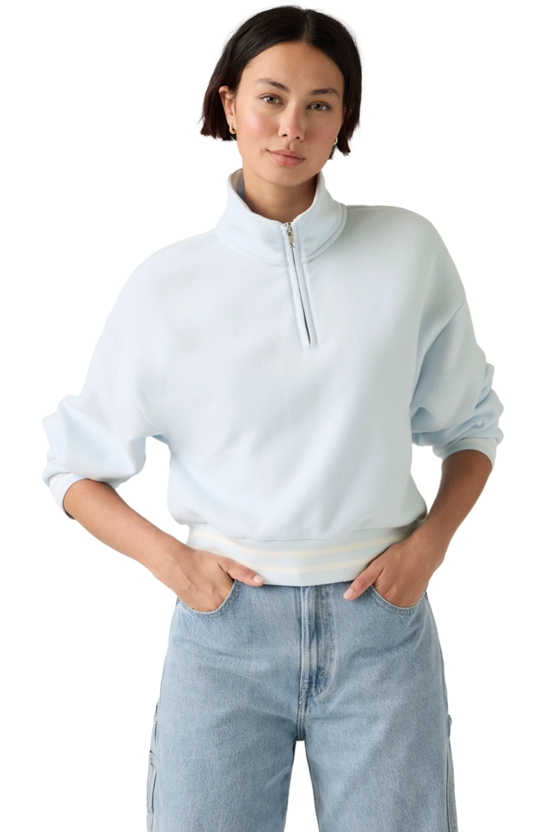 POLERON MUJER EVERYDAY QUARTER ZIP CELESTE LEVIS 005IJ-0003 - 3