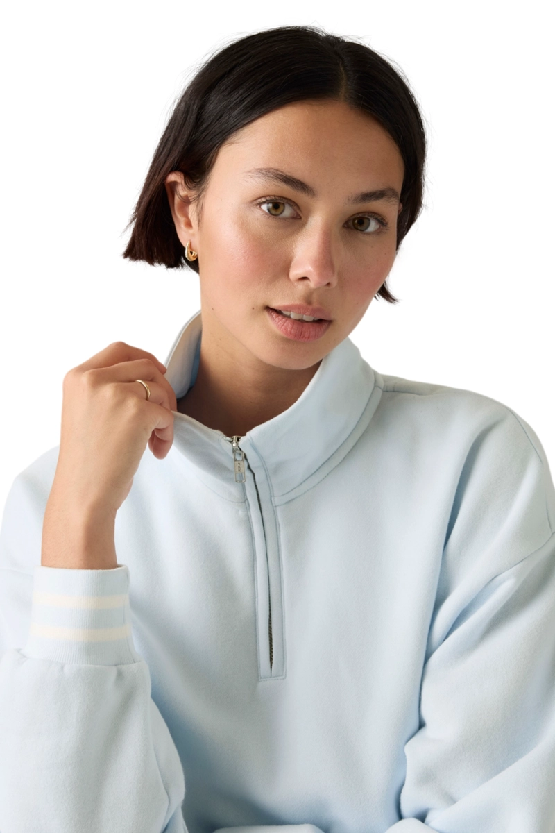 POLERON MUJER EVERYDAY QUARTER ZIP CELESTE LEVIS 005IJ-0003 - 4