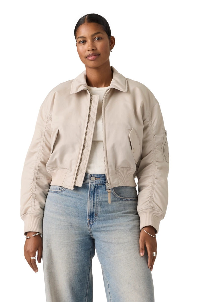 CHAQUETA MUJER BOWIE CROP BOMBER GRIS LEVIS 005AQ-0002 - 1