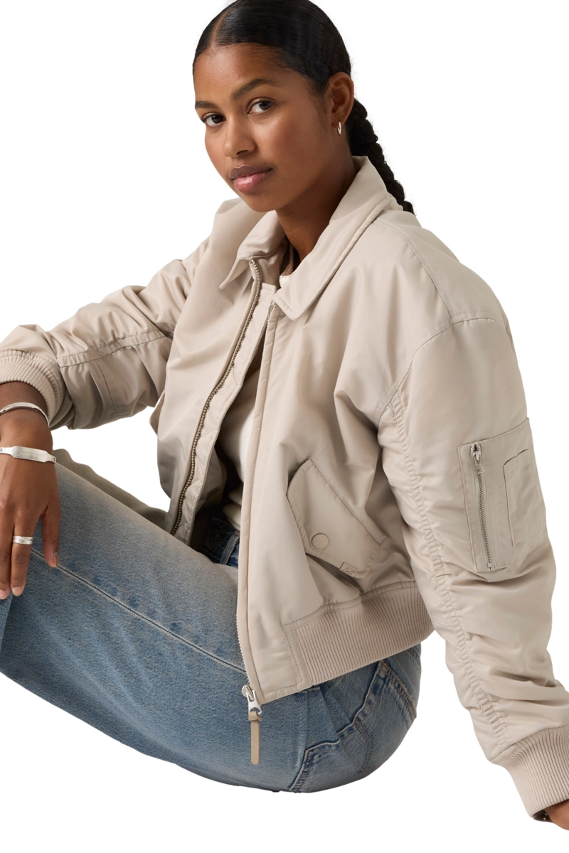 CHAQUETA MUJER BOWIE CROP BOMBER GRIS LEVIS 005AQ-0002 - 4