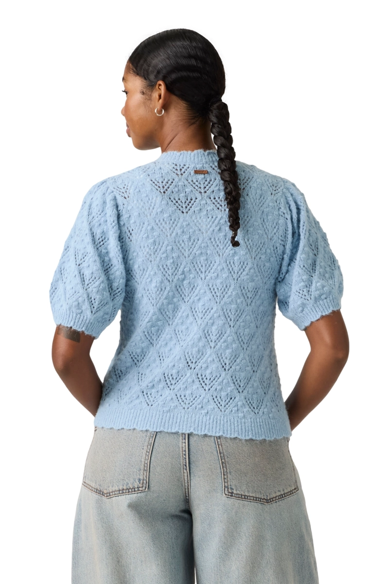 SWEATER MUJER PAULINE POINTELLE CARDI AZUL LEVIS 005A8-0001 - 2