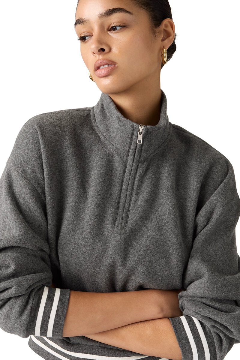 POLERON MUJER EVERYDAY QUARTER ZIP GRIS LEVIS 005IJ-0004 - 4