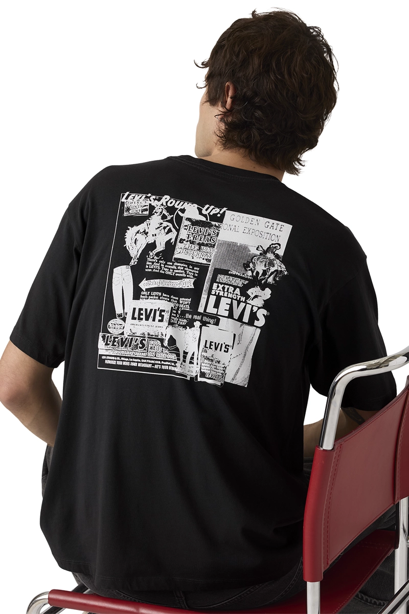 POLERA HOMBRE VINTAGE FIT GRAPHIC TEE NEGRO LEVIS 87373-0397 - 3