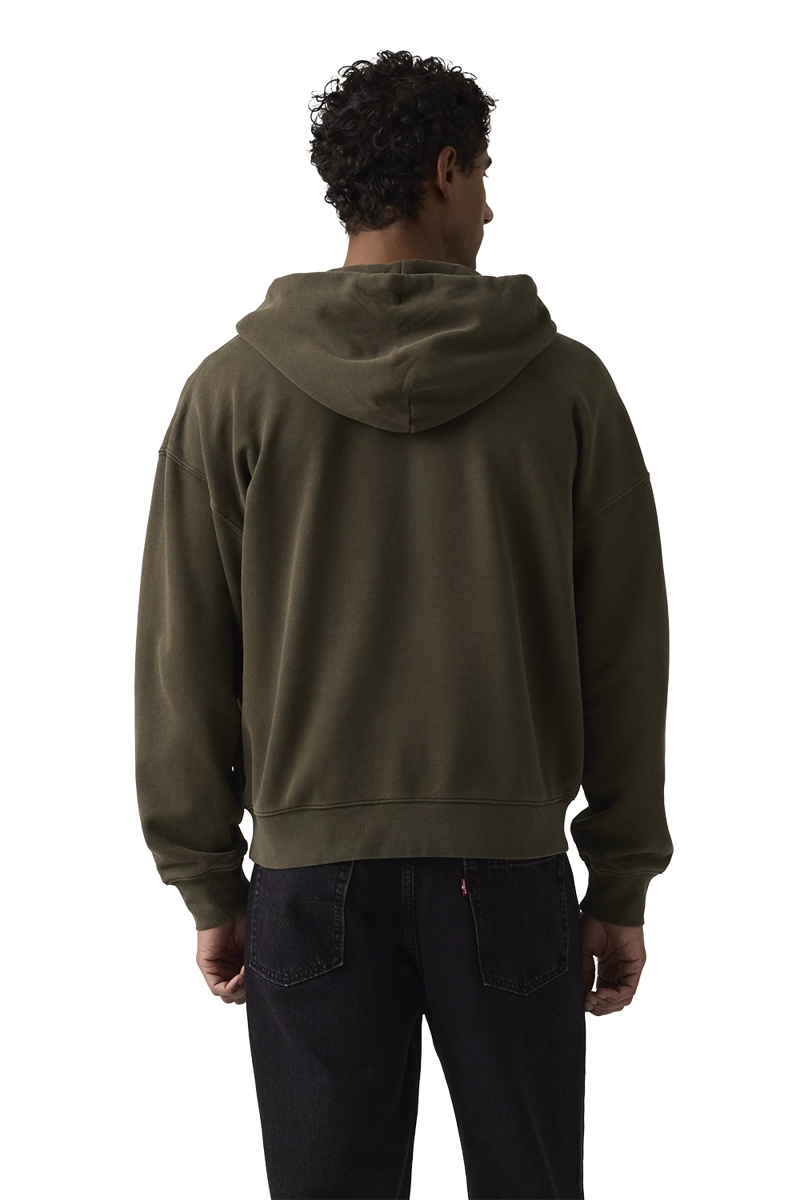 POLERON HOMBRE HAYES CROPPED FULL ZIP CAFE  LEVIS 005PJ-0006 - 2