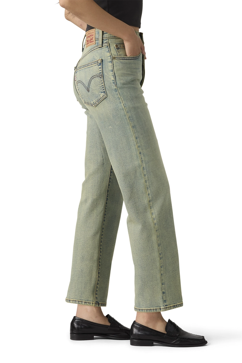 JEANS MUJER RIBCAGE STRAIGHT ANKLE AZUL LEVIS 72693-0295 - 2