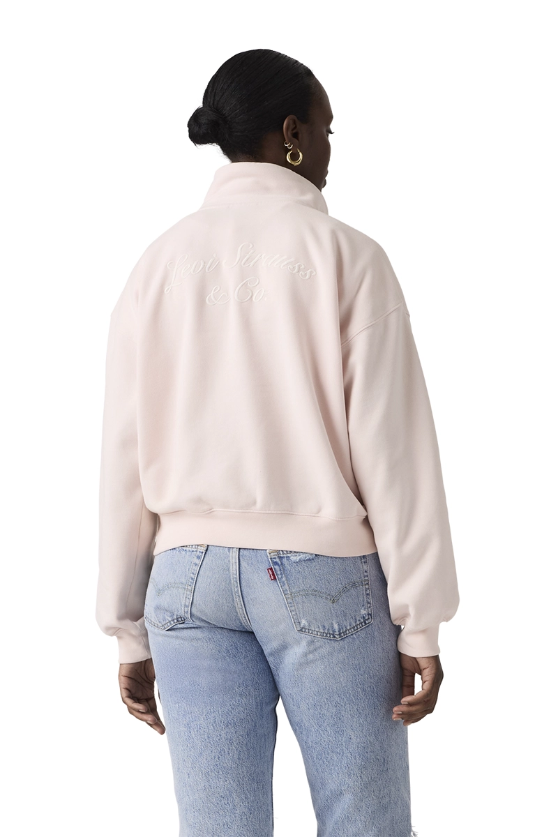 POLERON MUJER VINTAGE BOXY 1/4 ZIP ROSADO LEVIS 005GS-0004 - 2