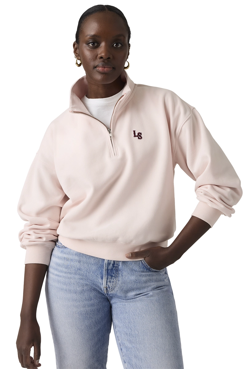 POLERON MUJER VINTAGE BOXY 1/4 ZIP ROSADO LEVIS 005GS-0004 - 3