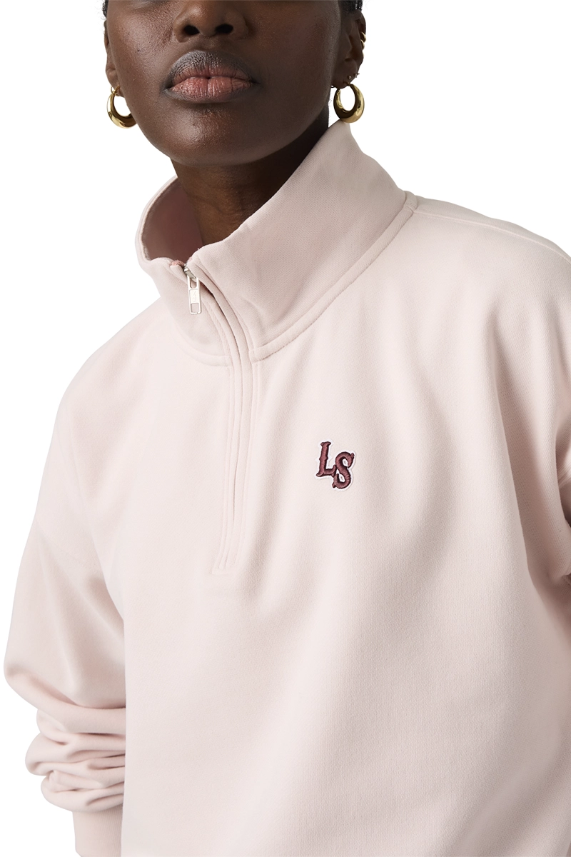 POLERON MUJER VINTAGE BOXY 1/4 ZIP ROSADO LEVIS 005GS-0004 - 4