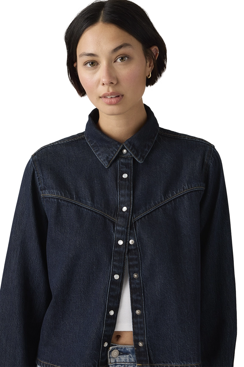 BLUSA MUJER LOGAN TENCEL SHACKET AZUL LEVIS 005DW-0000 - 3