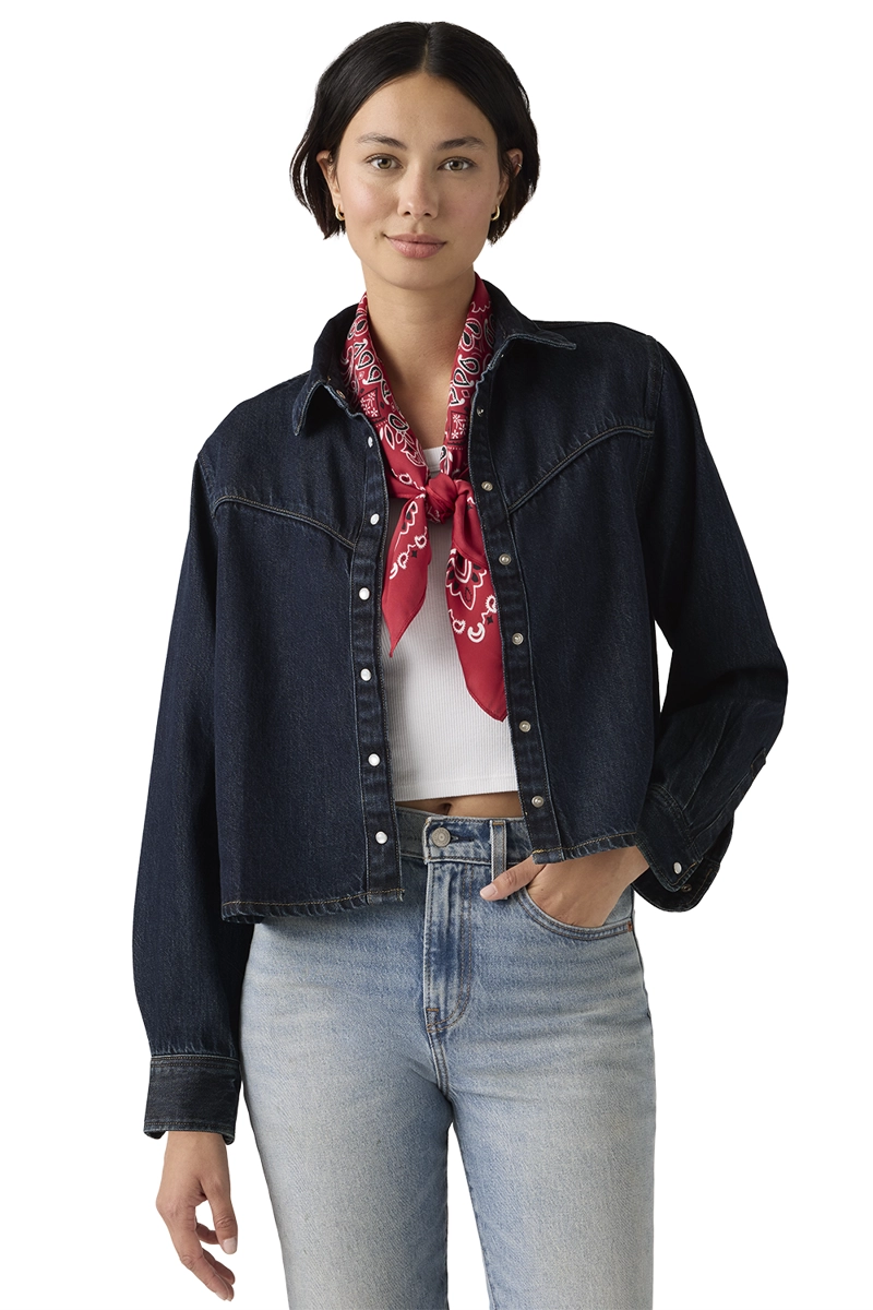 BLUSA MUJER LOGAN TENCEL SHACKET AZUL LEVIS 005DW-0000 - 4